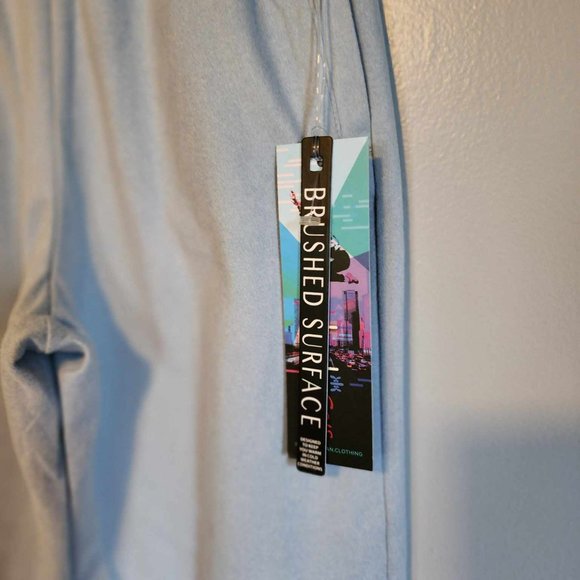 NWT Kyodan Girls Blue Velvet Moss Brushed Joggers (M - 10) - Picture 5 of 5